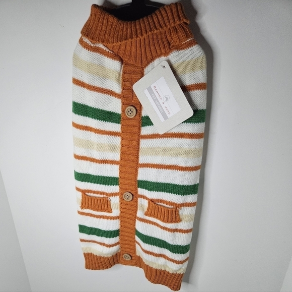 BARKER & JANE PET APPAREL Sweater Size M up to 27 lbs Back Length 16" Autumn - Picture 8 of 12